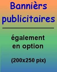 Banni&egrave;res publicitaires de 200 x 250 pix